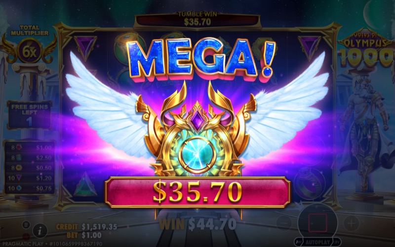 Gates of Olympus 1000 — winning combination