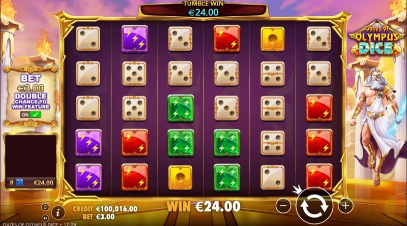 Gates of Olympus Dice — winning combination